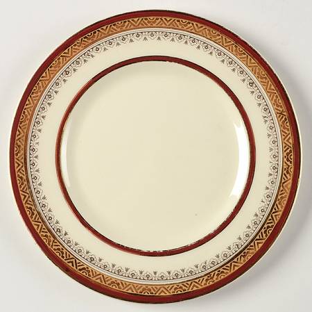 The Crowning Maroon Bread & Butter Plate