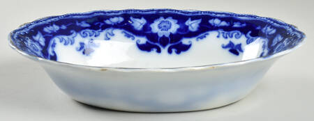 Crumlin (Flow Blue) 8" Oval Vegetable Bowl