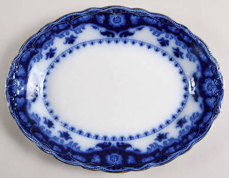 Crumlin (Flow Blue) 14" Oval Serving Platter