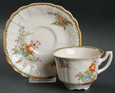 Devon Footed Cup & Saucer Set