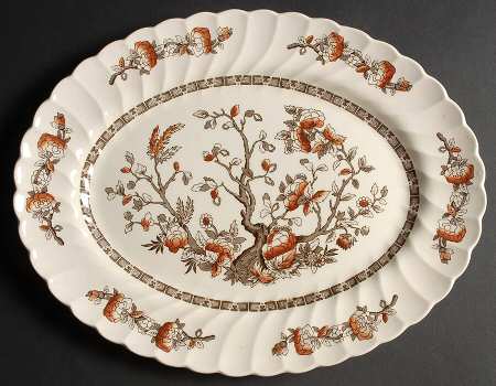 Dynasty (Swirled) 14" Oval Serving Platter