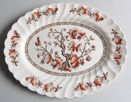 Dynasty (Swirled) 12" Oval Serving Platter