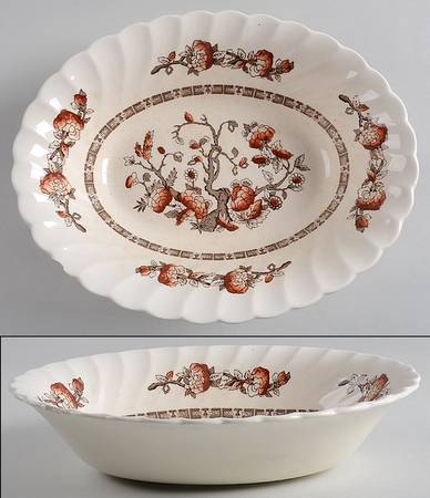 Dynasty (Swirled) 10" Oval Vegetable Bowl