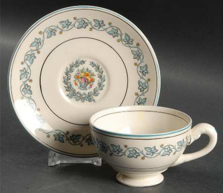Elegance Footed Cup & Saucer Set