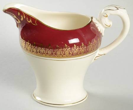 Elizabeth II Crowning Burgundy Creamer