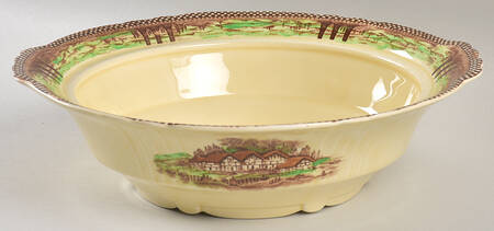 England's Countryside (No Trim) Round Vegetable No Lid