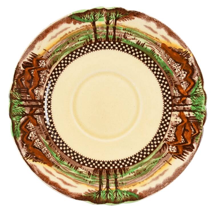 England's Countryside (No Trim) Saucer for Flat Cup