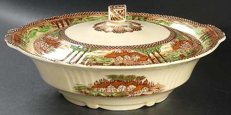 England's Countryside (No Trim) Round Covered Vegetable