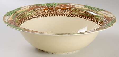 England's Countryside (No Trim) 9" Round Vegetable Bowl
