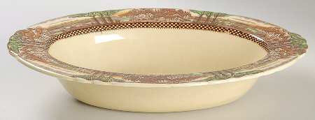 England's Countryside (No Trim) 10" Oval Vegetable Bowl