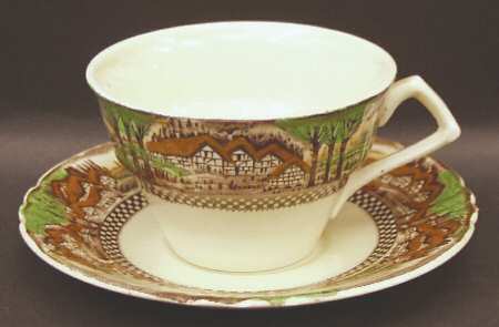 England's Countryside (No Trim) Flat Cup & Saucer Set