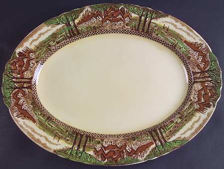 England's Countryside (No Trim) 17" Oval Serving Platter