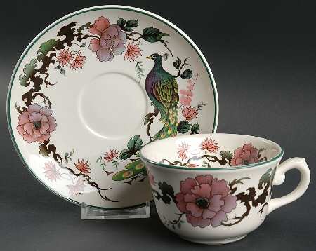 Exotic Garden Flat Cup & Saucer Set