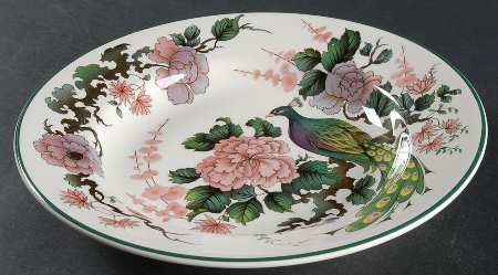 Exotic Garden Large Rim Soup Bowl