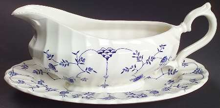 Finlandia Gravy Boat & Underplate/Relish by Myott Staffordshire