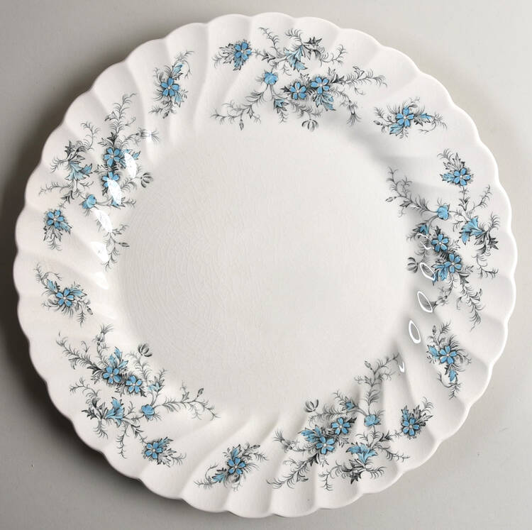 Forget Me Not Dinner Plate
