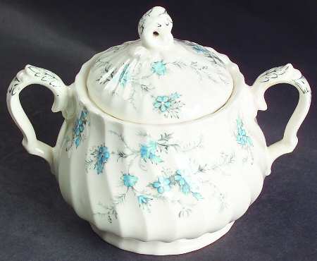 Forget Me Not Sugar Bowl & Lid