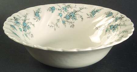 Forget Me Not 8" Round Vegetable Bowl