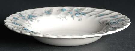 Forget Me Not Rim Soup Bowl