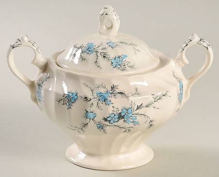 Forget Me Not Sugar Bowl & Lid