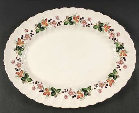 Hedgerow 16" Oval Serving Platter