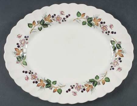 Hedgerow 12" Oval Serving Platter