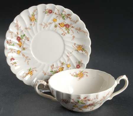 Heritage Flat Cream Soup Bowl & Saucer Set