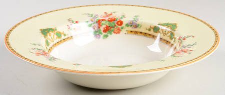The Hollyhock Rim Soup Bowl