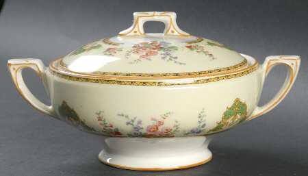 The Hollyhock Sugar Bowl & Lid