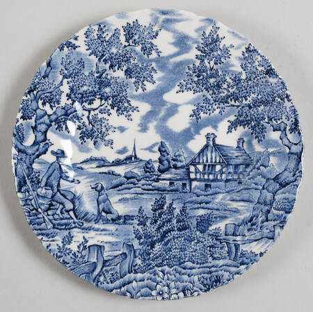 Hunter Blue (No Trim) Bread & Butter Plate