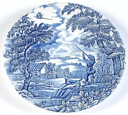 Hunter Blue (No Trim) Salad Plate