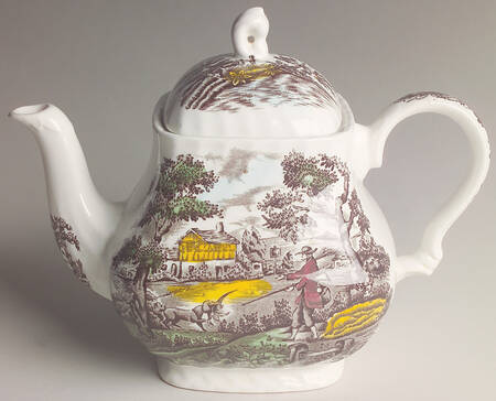 The Hunter Multicolor Teapot & Lid