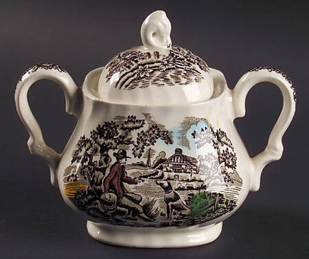 The Hunter Multicolor Sugar Bowl & Lid