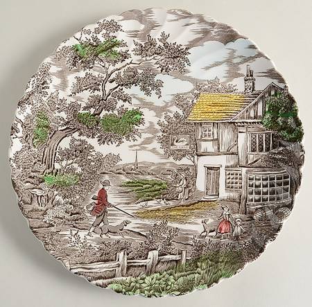 The Hunter Multicolor Cake Plate