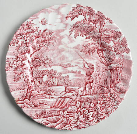 Hunter Rose Luncheon Plate