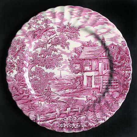 Hunter Rose 12" Chop Plate (Round Platter)