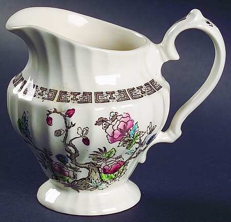 Indian Tree (No #, No Green Border, Cream) Creamer