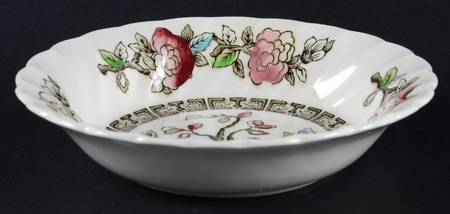 Indian Tree (No#, No Green Border, White Back) Fruit/Dessert (Sauce) Bowl
