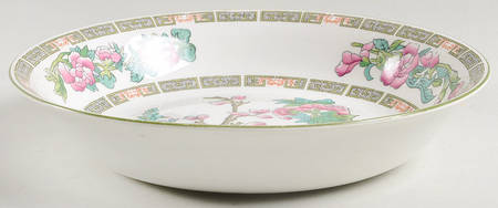 Indian Tree (Smooth, White) Coupe Soup Bowl