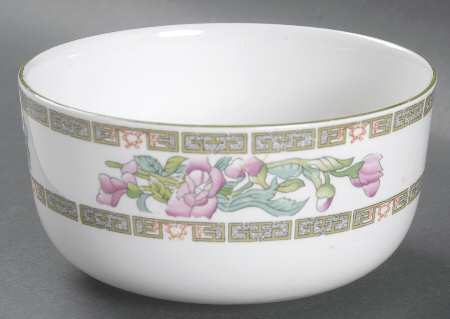 Indian Tree (Smooth, White) Cranberry Bowl