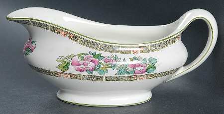 Indian Tree (Smooth, White) Gravy Boat