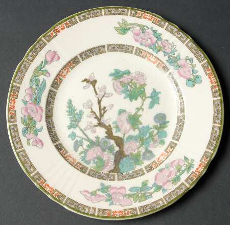 Indian Tree Green (Scalloped) Bread & Butter Plate