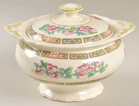 Indian Tree Sugar Bowl & Lid