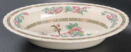 Indian Tree 10" Oval Vegetable Bowl