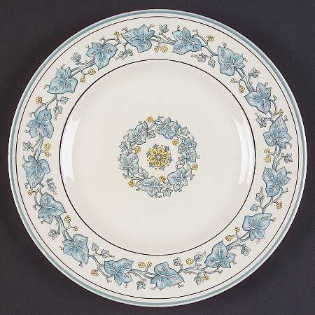 Ivy Leaf Blue Bread & Butter Plate