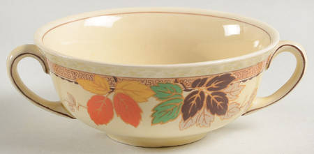 Leaflet Flat Cream Soup Bowl
