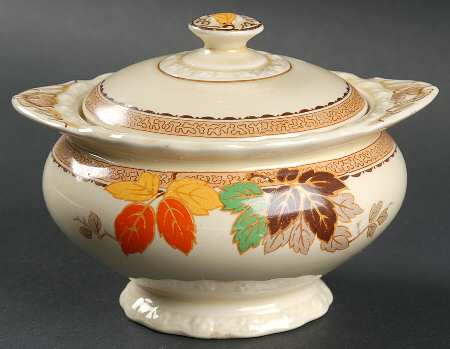 Leaflet Sugar Bowl & Lid