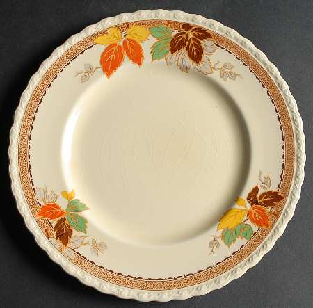 Leaflet Luncheon Plate