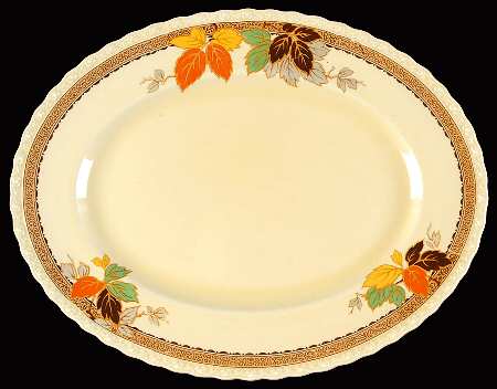 Leaflet 11" Oval Serving Platter