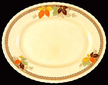 Leaflet 12" Oval Serving Platter